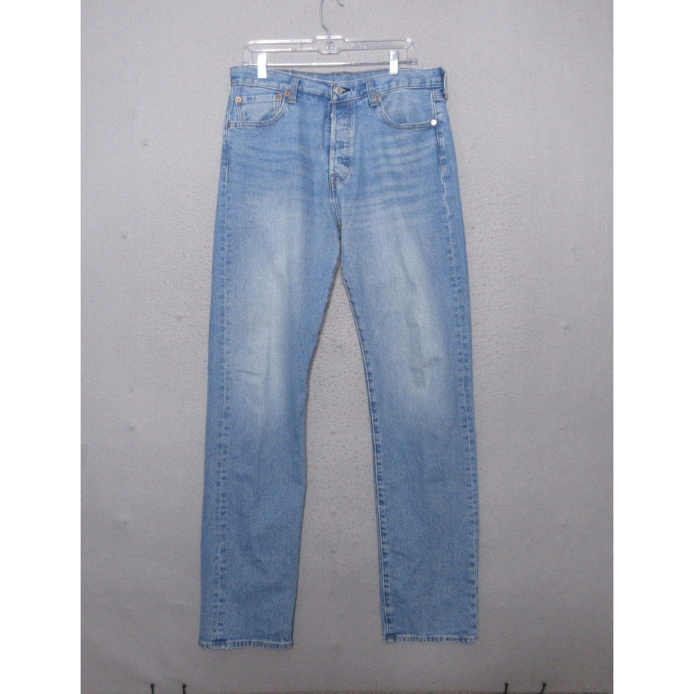 Levi's Jeans Men 33x36 501 Originalโ Fit Light Wash 90s Denim Button Fly Classic